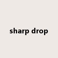 sharp drop是什么意思