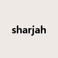 sharjah是什么意思