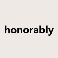 honorably是什么意思