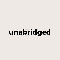 unabridged是什么意思