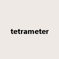 tetrameter是什么意思