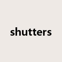 shutters是什么意思