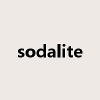 sodalite是什么意思