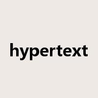hypertext是什么意思