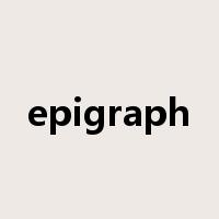 epigraph是什么意思
