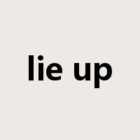 lie up是什么意思