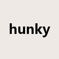 hunky是什么意思