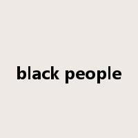 black people是什么意思