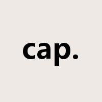 cap.是什么意思