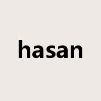 hasan是什么意思