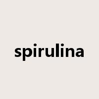 spirulina是什么意思