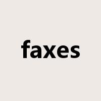 faxes是什么意思