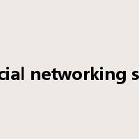 social networking site是什么意思