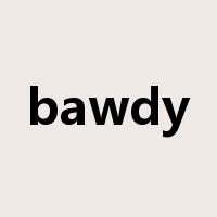 bawdy是什么意思