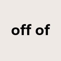 off of是什么意思