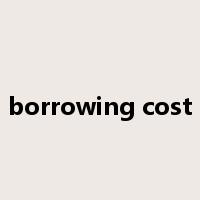 borrowing cost是什么意思