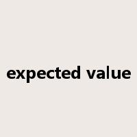expected value是什么意思