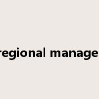 regional manager是什么意思