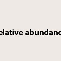 relative abundance是什么意思