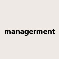 managerment是什么意思