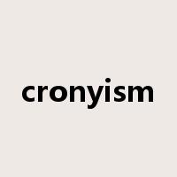 cronyism是什么意思