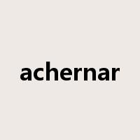 achernar是什么意思