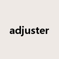 adjuster是什么意思
