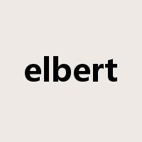 elbert是什么意思