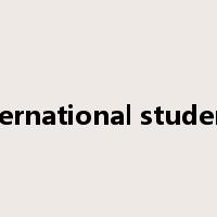 international students是什么意思