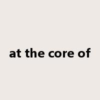 at the core of是什么意思