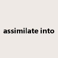 assimilate into是什么意思