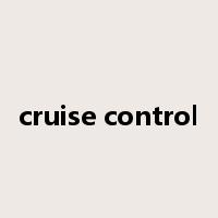 cruise control是什么意思