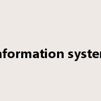 information system是什么意思