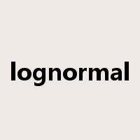 lognormal是什么意思