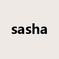sasha是什么意思