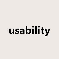 usability是什么意思