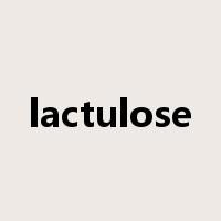 lactulose是什么意思
