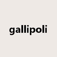 gallipoli是什么意思