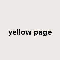yellow page是什么意思