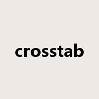 crosstab是什么意思