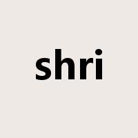 shri是什么意思
