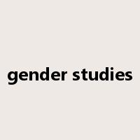 gender studies是什么意思