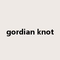 gordian knot是什么意思