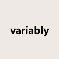 variably是什么意思