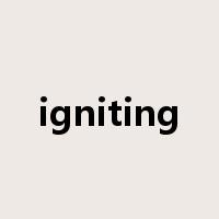igniting是什么意思