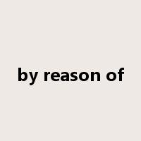 by reason of是什么意思