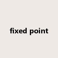 fixed point是什么意思
