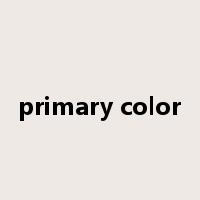 primary color是什么意思