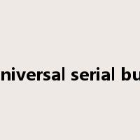 universal serial bus是什么意思