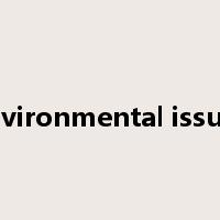 environmental issues是什么意思